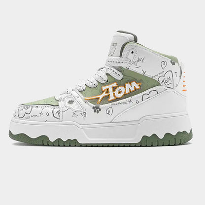 Graffiti High Top Chunky Sneakers main product image