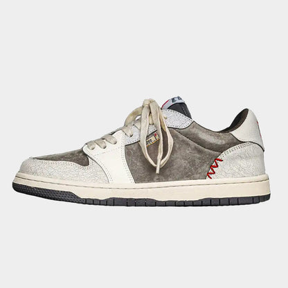 Worn Suede Panel Low Top Sneakers main product image