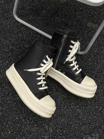 Side Zip Platform High Top Sneakers detail image 1