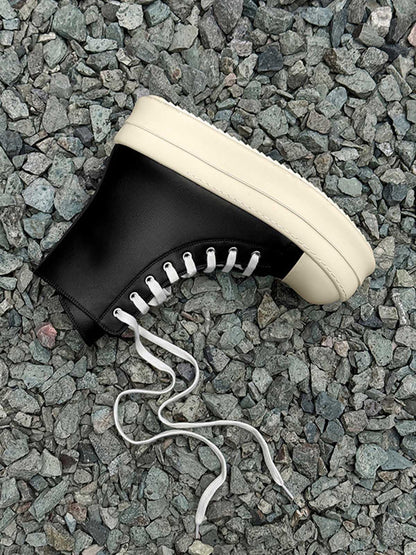 Side Zip Platform High Top Sneakers detail image 2