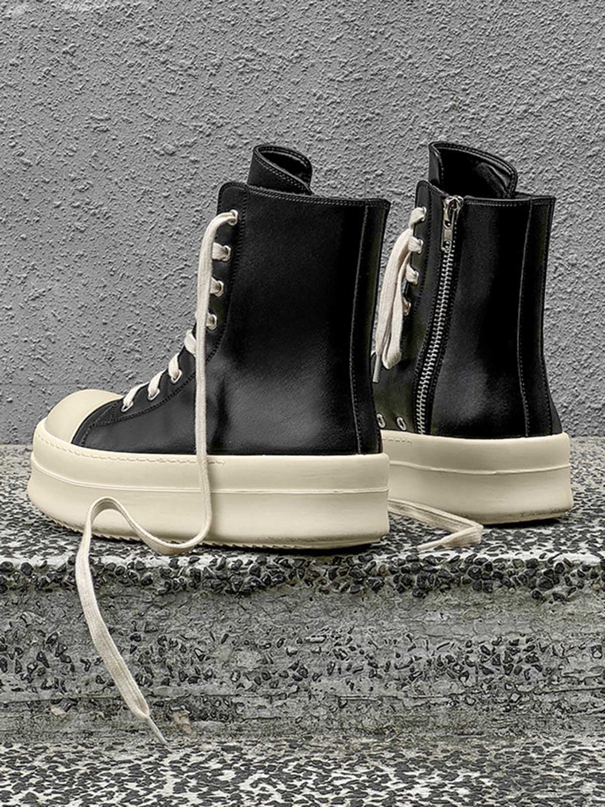 Side Zip Platform High Top Sneakers detail image 3