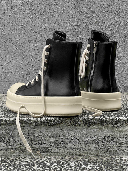 Side Zip Platform High Top Sneakers detail image 3