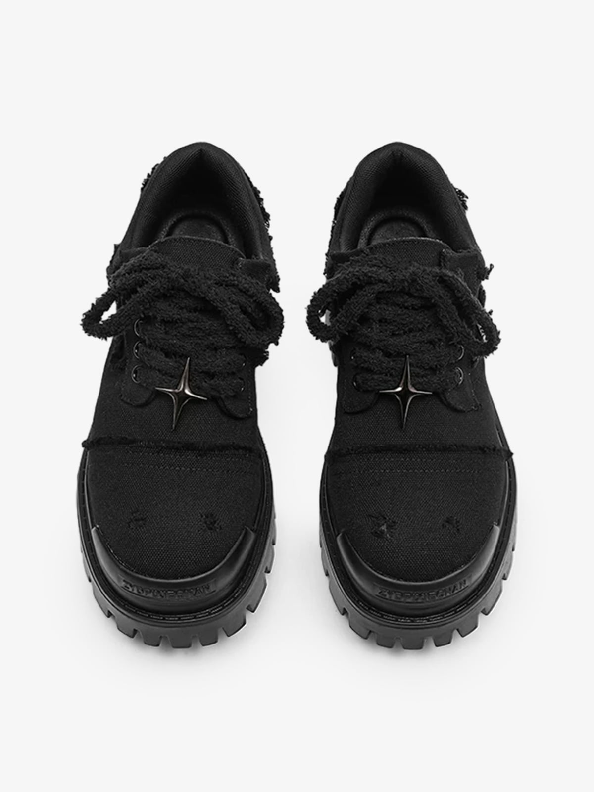 Four Point Star Denim Chunky Sneakers detail image 2