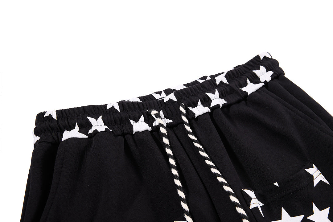 Star Print Baggy Sweatpants detail image 4