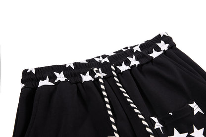 Star Print Baggy Sweatpants detail image 4