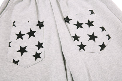 Star Print Baggy Sweatpants detail image 6