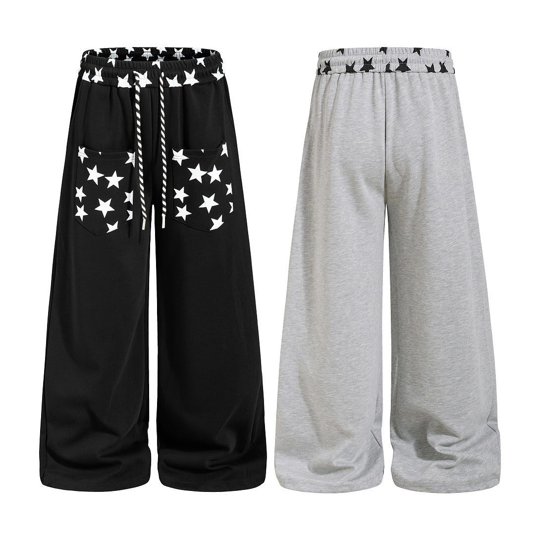 Star Print Baggy Sweatpants detail image 12
