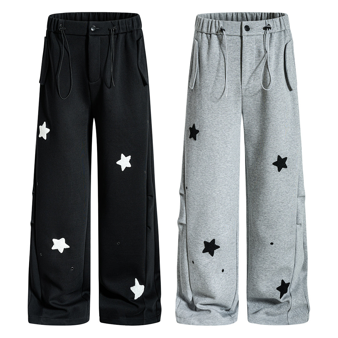 Star Embroidery Baggy Sweatpants detail image 4