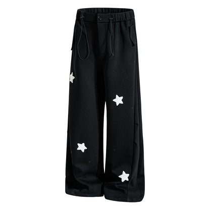 Star Embroidery Baggy Sweatpants detail image 5