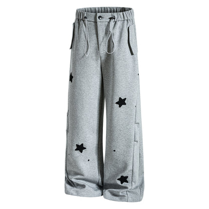 Star Embroidery Baggy Sweatpants detail image 7