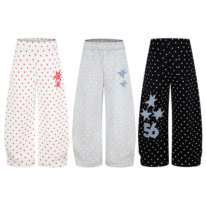 Star Print Baggy Barrel Sweatpants detail image 7