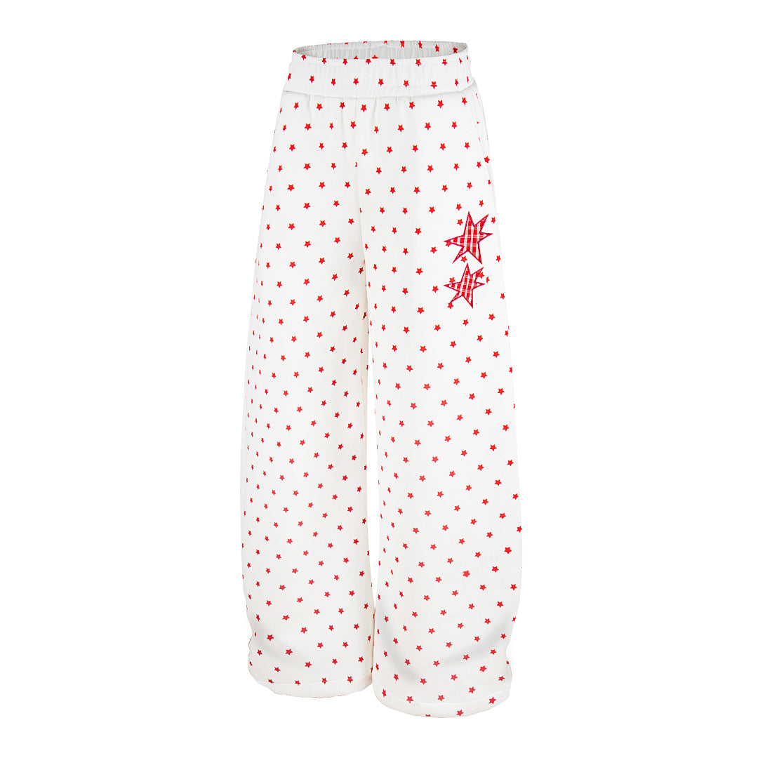 Star Print Baggy Barrel Sweatpants detail image 11