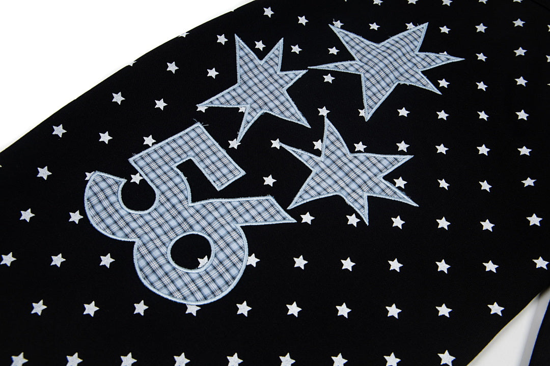 Star Print Baggy Barrel Sweatpants detail image 14