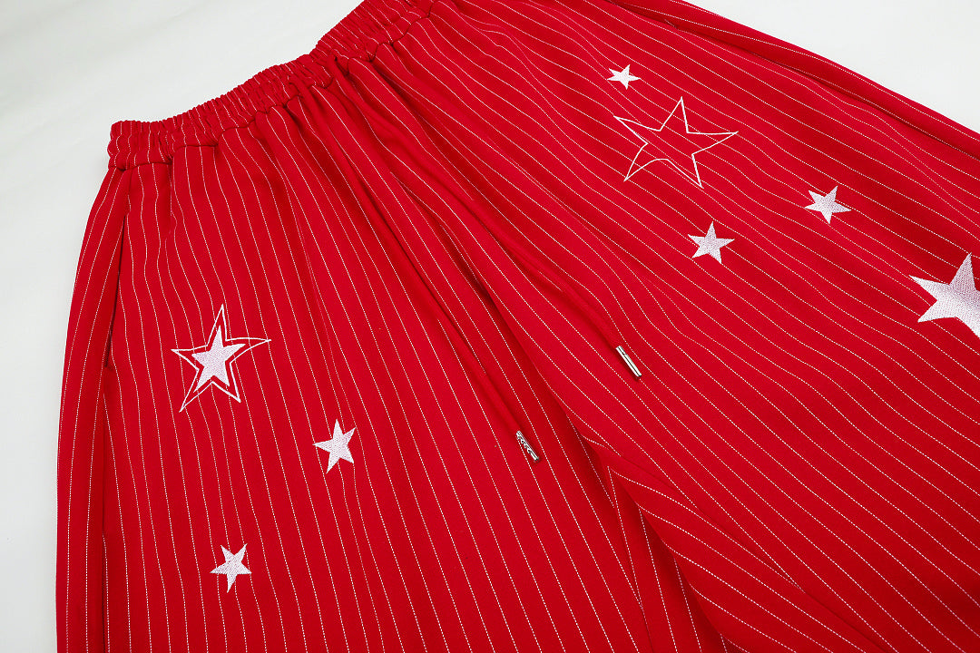 Star Embroidery Baggy Barrel Sweatpants detail image 9