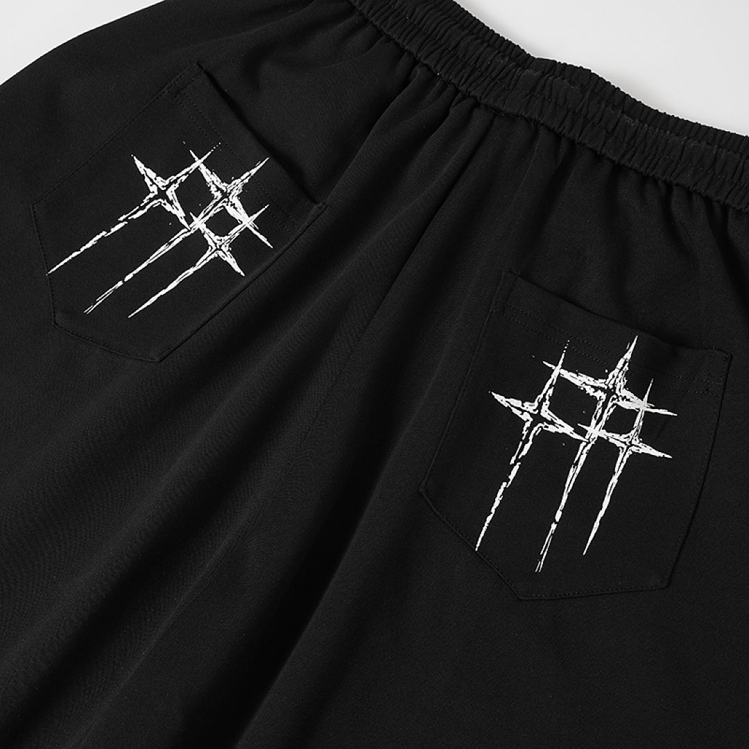 Cross Print Baggy Sweatpants detail image 10