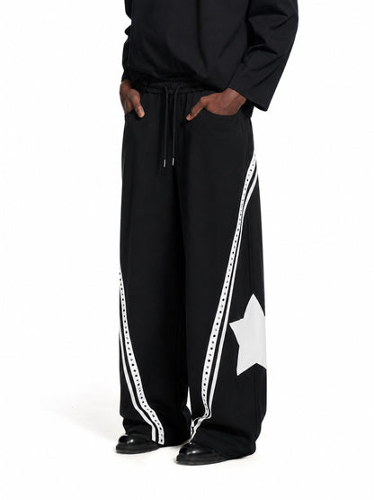 Panel Baggy Barrel Sweatpants model image