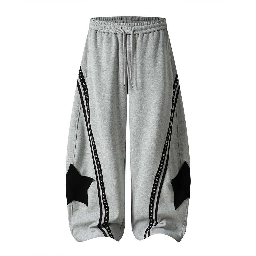 Panel Baggy Barrel Sweatpants Gray product image