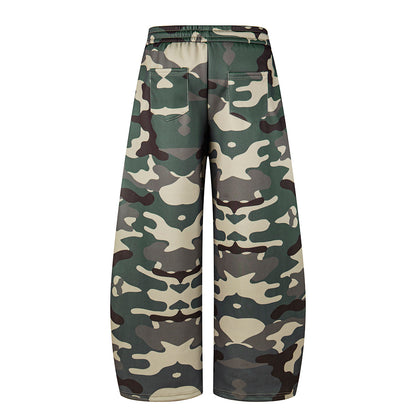Camo Waist Baggy Barrel Sweatpants detail image 4