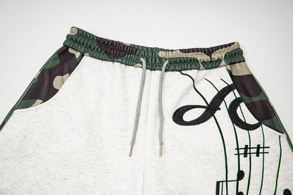 Camo Waist Baggy Barrel Sweatpants detail image 6