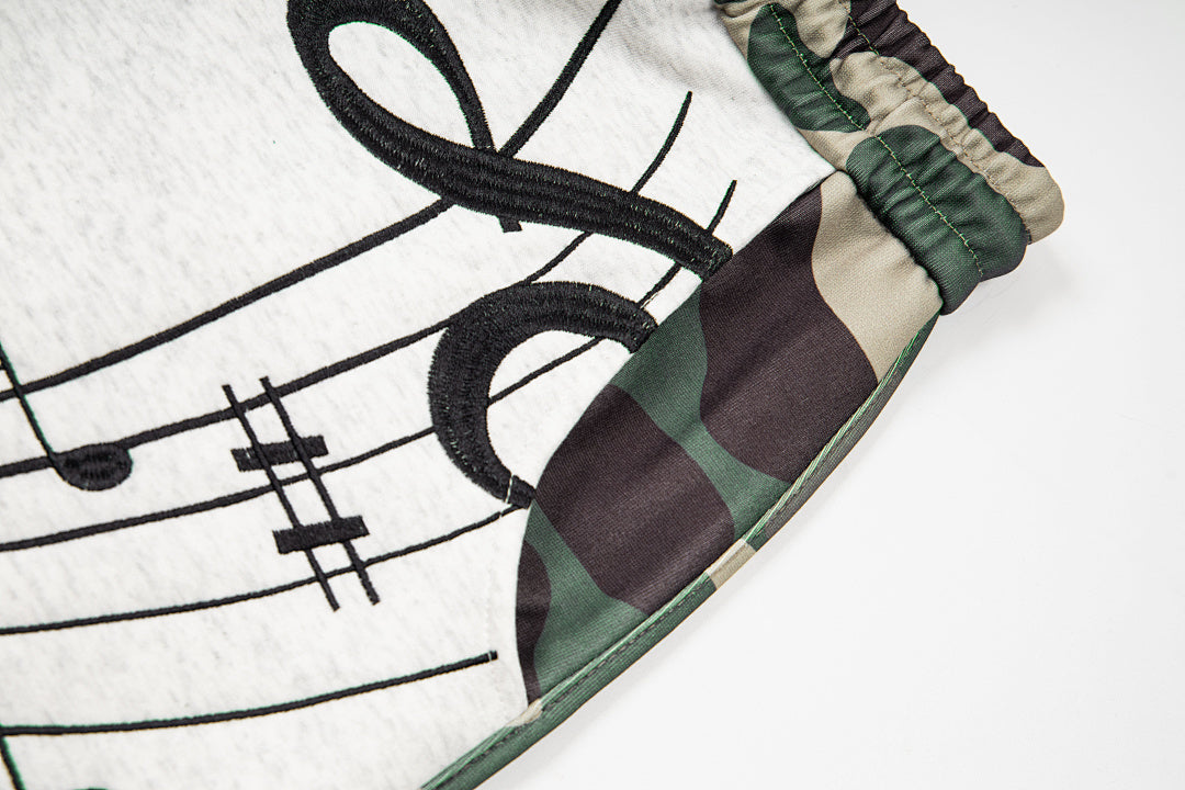 Camo Waist Baggy Barrel Sweatpants detail image 7
