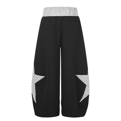 Layered Waist Star Panel Baggy Sweatpants detail image 5