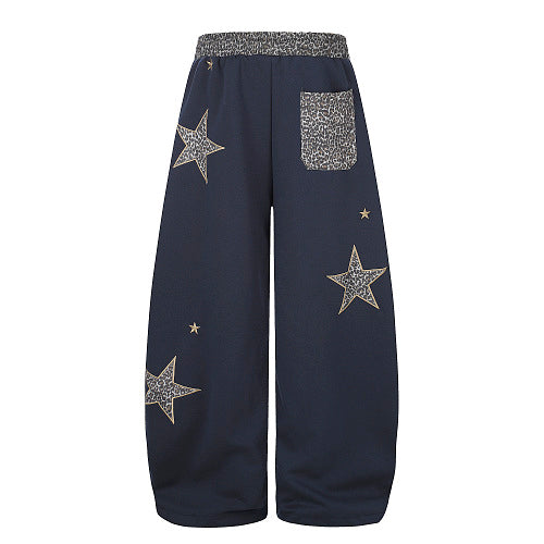 Leopard Star Baggy Barrel Sweatpants detail image 9