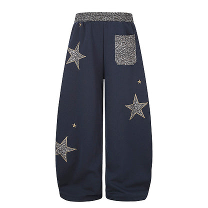 Leopard Star Baggy Barrel Sweatpants detail image 9