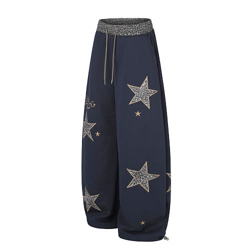 Leopard Star Baggy Barrel Sweatpants detail image 10