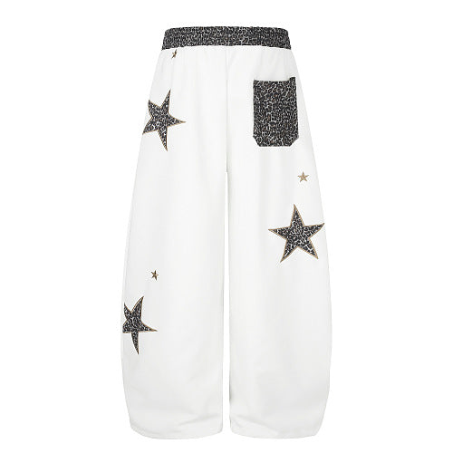 Leopard Star Baggy Barrel Sweatpants detail image 11