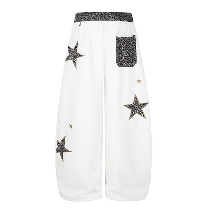 Leopard Star Baggy Barrel Sweatpants detail image 11