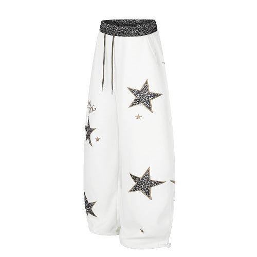 Leopard Star Baggy Barrel Sweatpants detail image 12