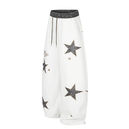 Leopard Star Baggy Barrel Sweatpants detail image 12