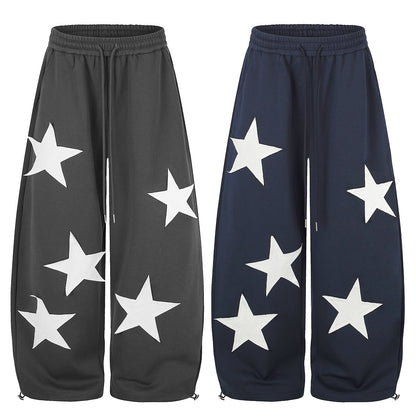 Star Applique Baggy Barrel Sweatpants detail image 4