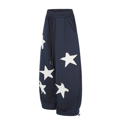 Star Applique Baggy Barrel Sweatpants detail image 5