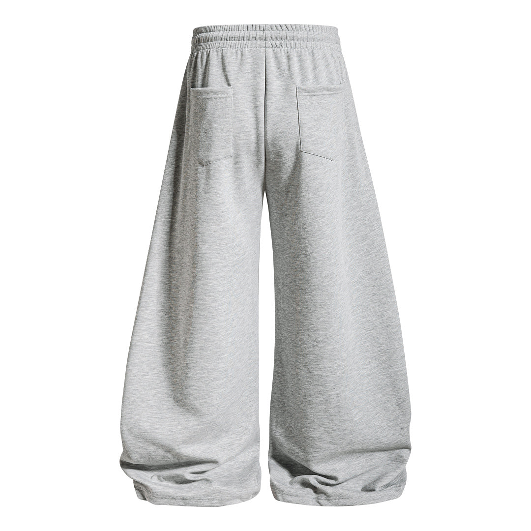 Lace Up Embroidery Baggy Barrel Sweatpants detail image 10