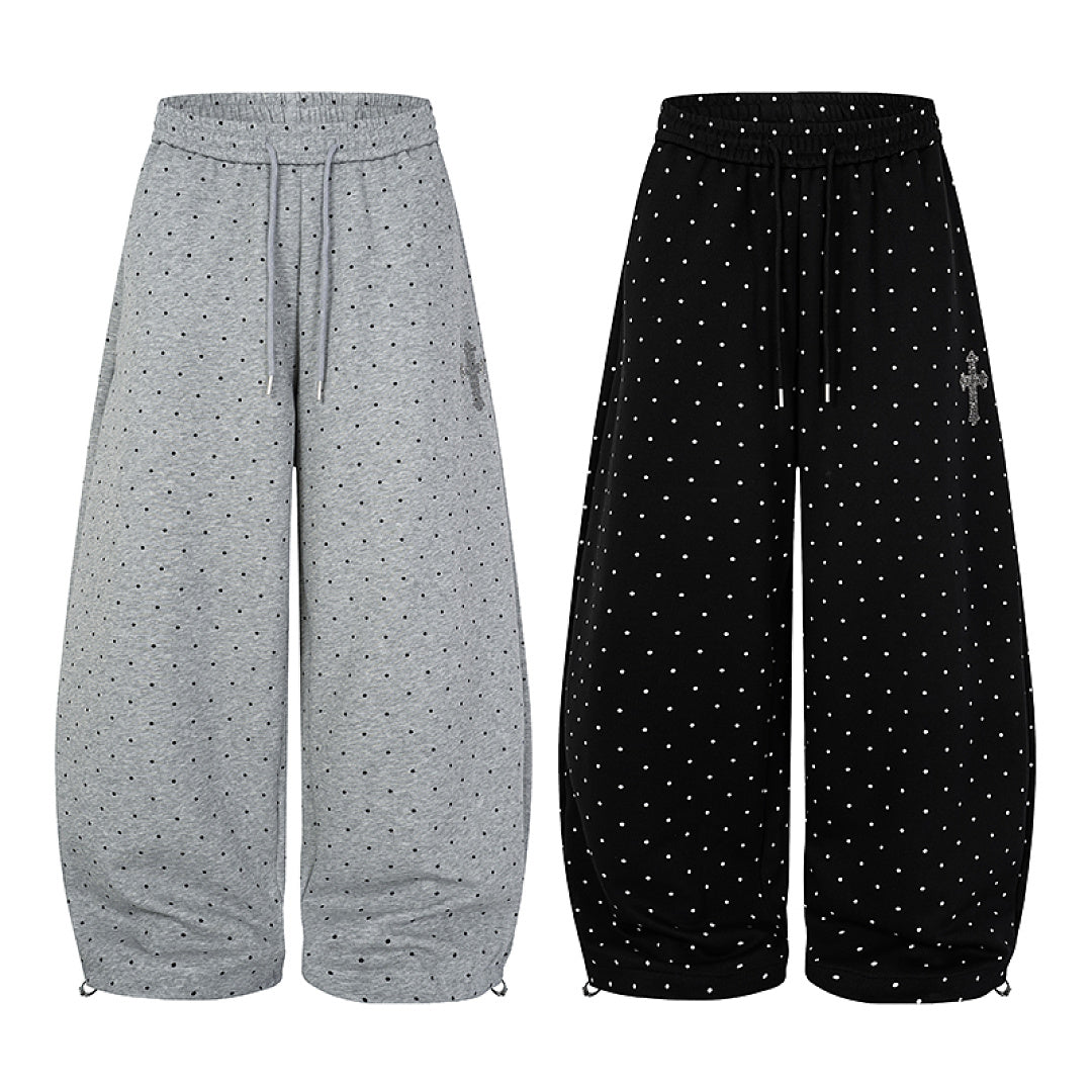 Polka Dot Baggy Sweatpants detail image 4