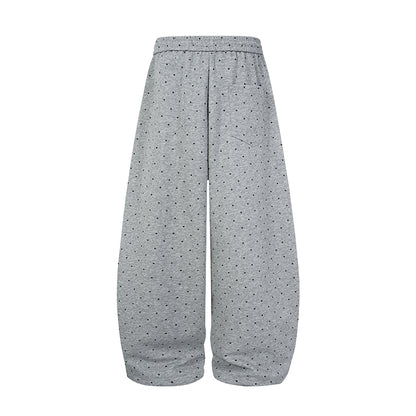 Polka Dot Baggy Sweatpants detail image 5