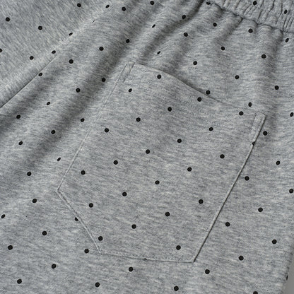 Polka Dot Baggy Sweatpants detail image 7