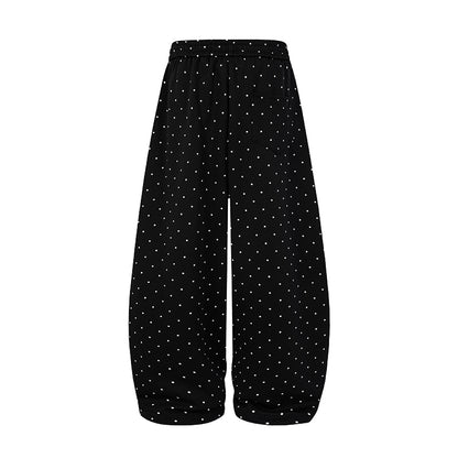Polka Dot Baggy Sweatpants detail image 8