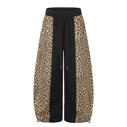 Leopard Panel Baggy Barrel Sweatpants Leopard product image