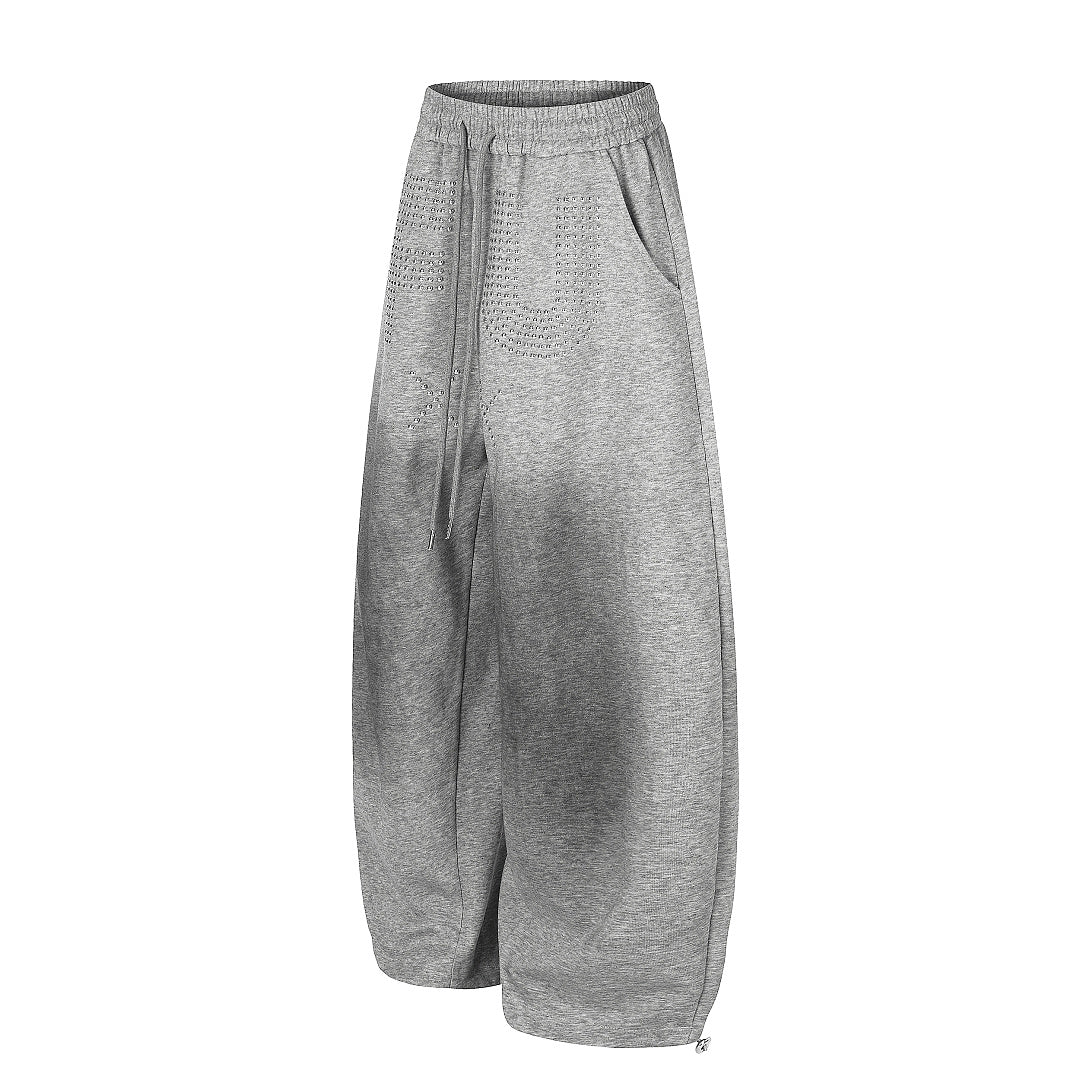Studded Washed Baggy Barrel Sweatpants detail image 5