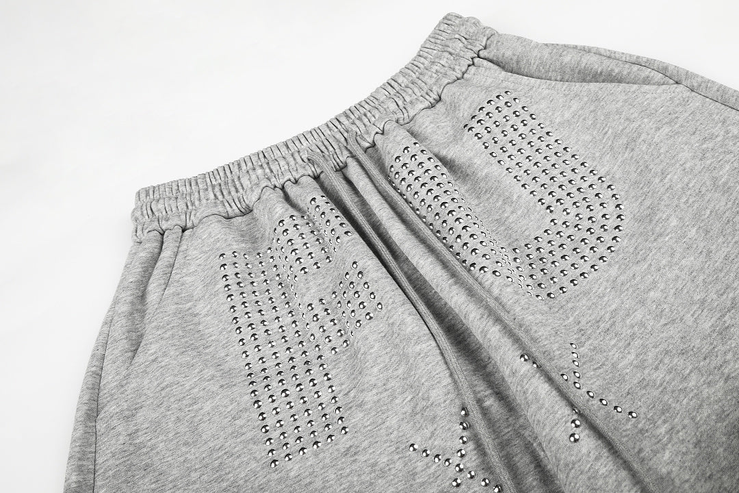 Studded Washed Baggy Barrel Sweatpants detail image 9
