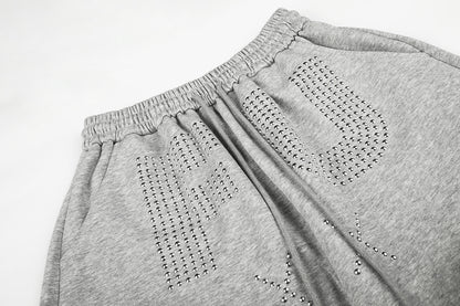 Studded Washed Baggy Barrel Sweatpants detail image 9
