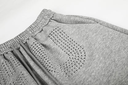 Studded Washed Baggy Barrel Sweatpants detail image 10