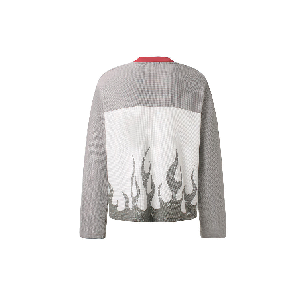 Flame Graphic Long Sleeve Sweatshirt detail image 4