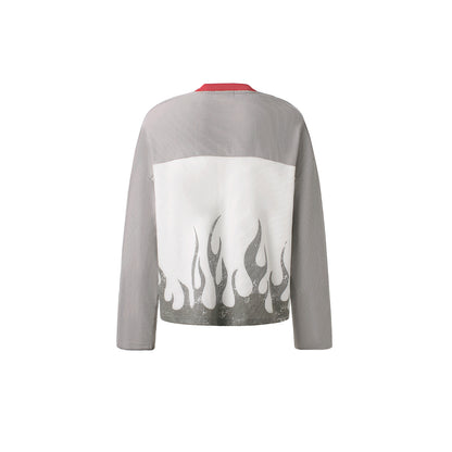Flame Graphic Long Sleeve Sweatshirt detail image 4