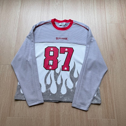 Flame Graphic Long Sleeve Sweatshirt detail image 6