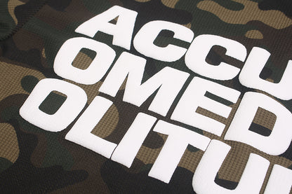 Camo Slogan Graphic Long Sleeve Sweatshirt detail image 5