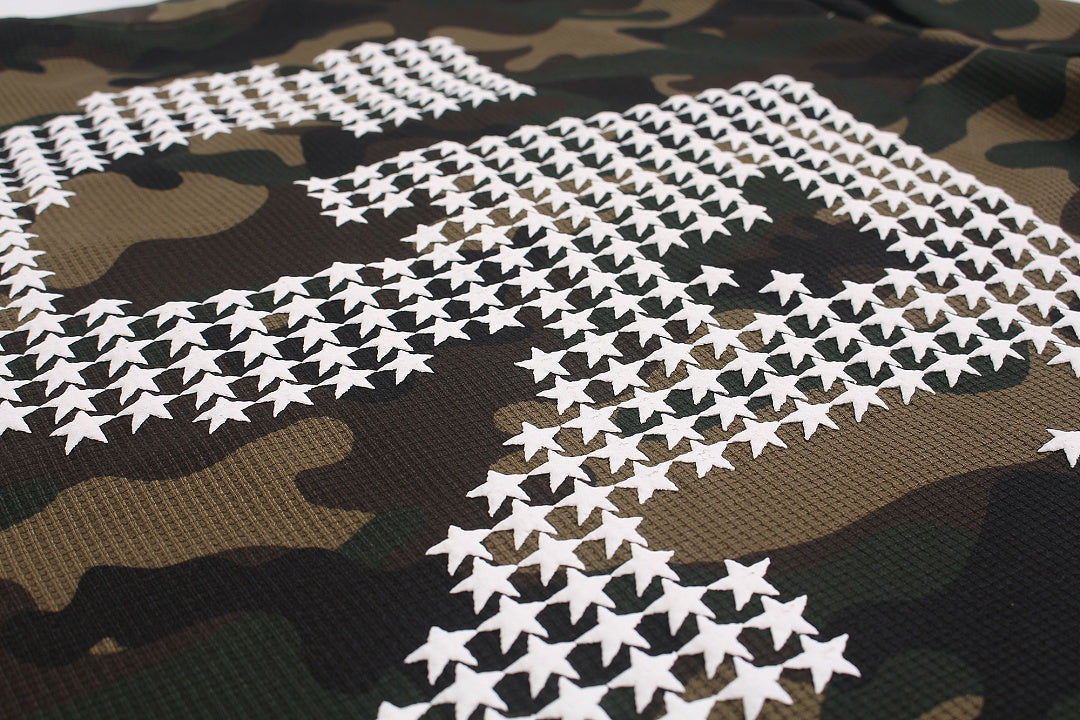 Camo Slogan Graphic Long Sleeve Sweatshirt detail image 6