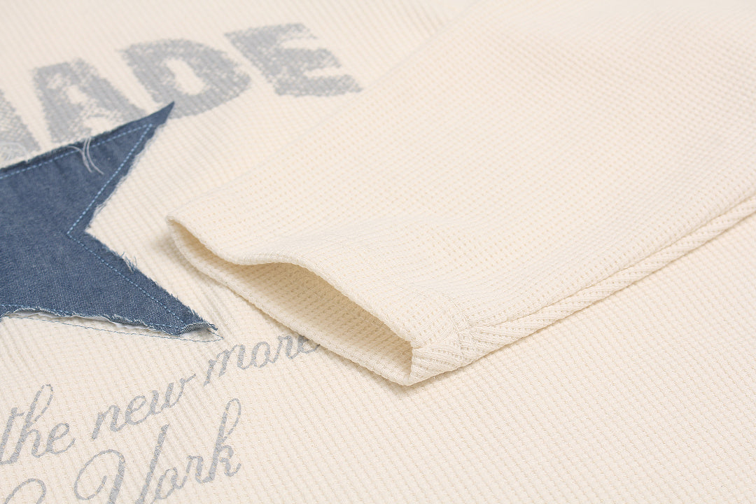 Star Letter Graphic Long Sleeve Sweatshirt detail image 7